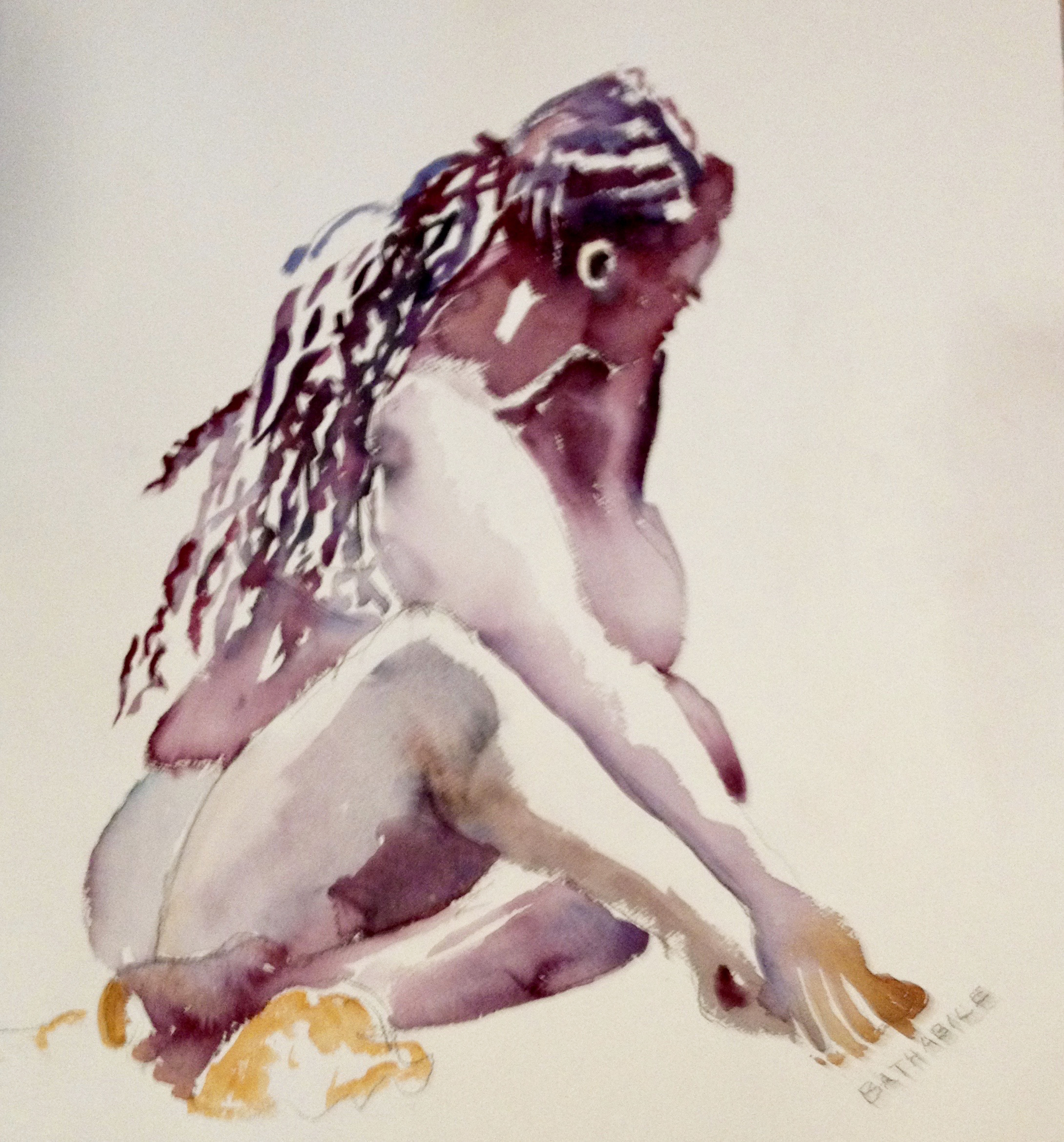Nude with Braided Hair