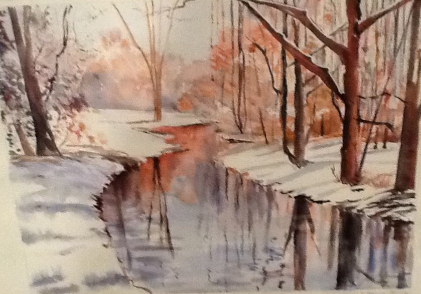 Winter Scene, Study